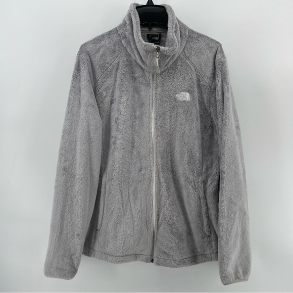 The North Face Women’s Osito Fleece Jacket Gray Zipped XL - Picture 1 of 9